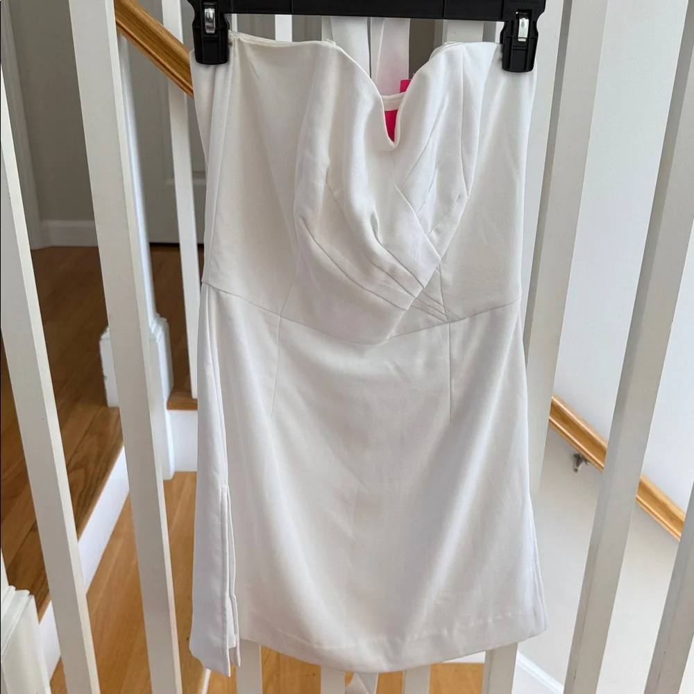 Lilly Pulitzer White Strapless Dress - Picture 4 of 5